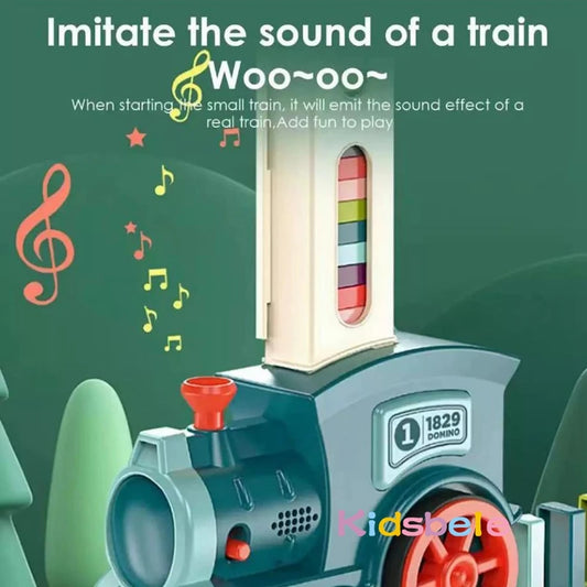 Kids Electric Domino Train Car Set