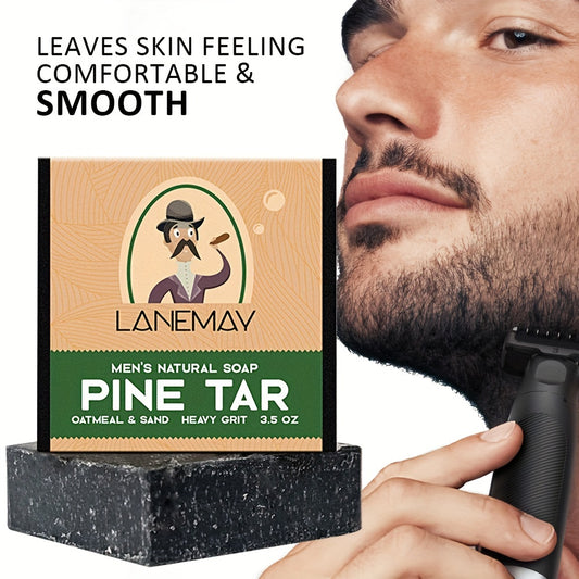 Men's Shaving Soap Bar, Hypoallergenic, Alcohol-Free, Beard and Mustache Care, For All Skin Types